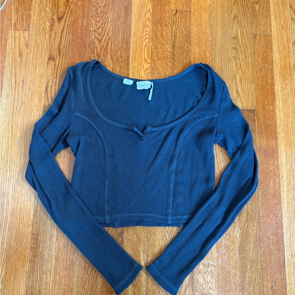 Urban Outfitters Navy Crop Top